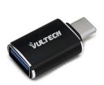 VULTECH ADATTATORE USB 3.0 TO USB TYPE-C IN ALLUMINIO VELOCITÀ DI TRASFERIMENTO DATI FINO A 5 GBPS NERO